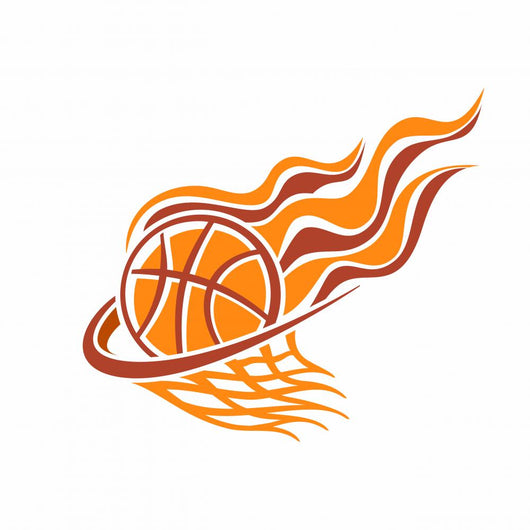 The image of a basketball ball Wall Decal