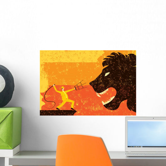 Lion Tamer Wall Decal