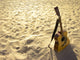 Sunny Beach Acoustic Guitar Wall Decal
