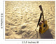 Sunny Beach Acoustic Guitar Wall Decal