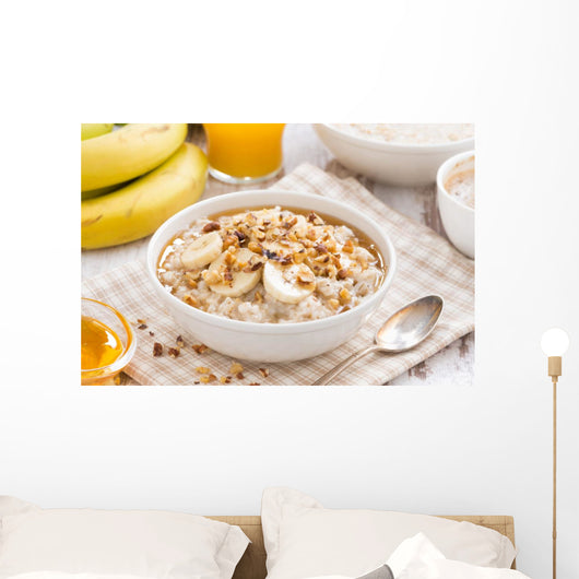 Oatmeal with Banana Honey Wall Decal