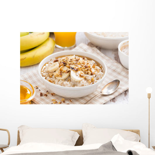 Oatmeal with Banana Honey Wall Decal