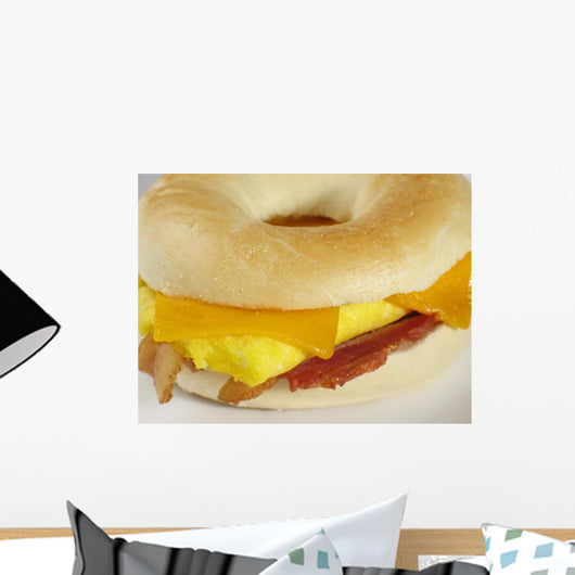 Bagel Breakfast Sandwich Wall Decal