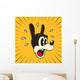 Vintage Toons: retro cartoon character surprised face Wall Decal