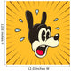 Vintage Toons: retro cartoon character surprised face Wall Decal