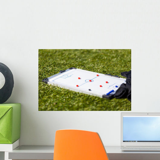 Soccer football strategy planning board. tactic training session Wall Decal