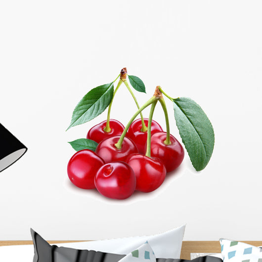 Cherry Object on a White Background Wall Decal