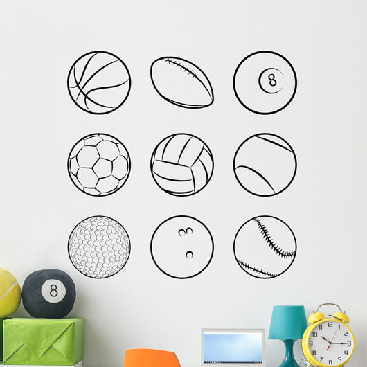 sport balls Wall Decal
