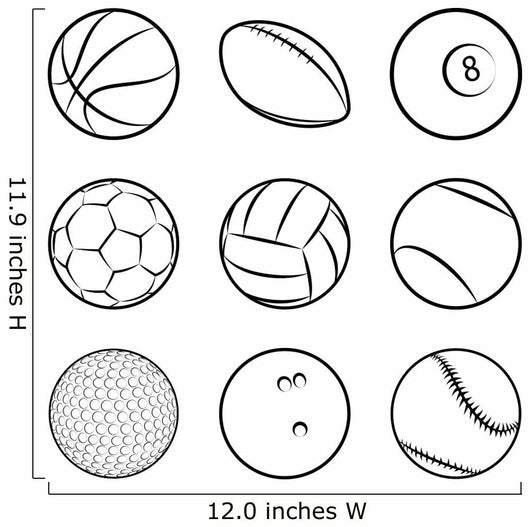 sport balls Wall Decal