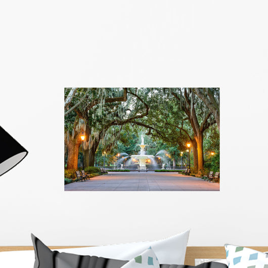 Forsyth Park Savannah Georgia Wall Decal