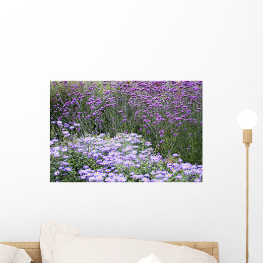 Purple Flowers Wall Decal