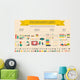 healthy lifestyle infographic Wall Decal