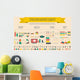 healthy lifestyle infographic Wall Decal