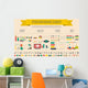 healthy lifestyle infographic Wall Decal