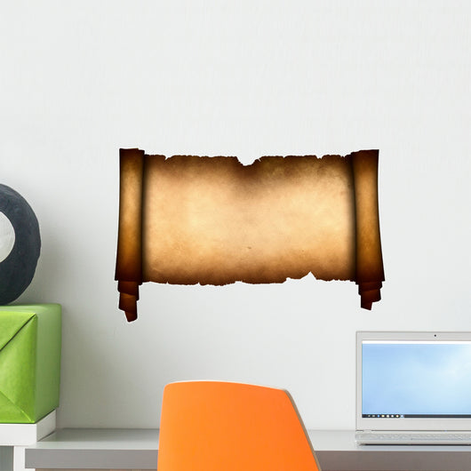 Antique scroll parchment Wall Decal