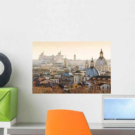 Panorama of old town in Rome, Italy Wall Decal