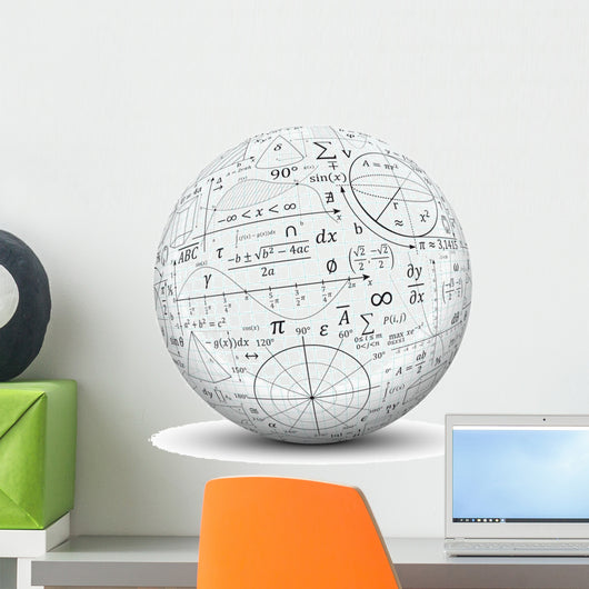 Kugel Mathematik Icon Symbol Wall Decal