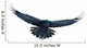 Raven in flight on white Wall Decal