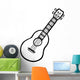 Ukulele Guitar Wall Decal