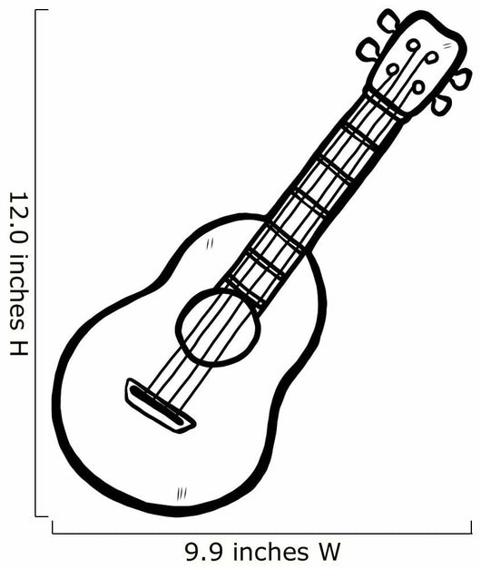 Ukulele Guitar Wall Decal