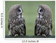 Great grey gray owls Wall Decal
