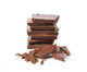 Broken chocolate bar on a white background Wall Decal