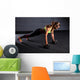 beautiful woman at the gym Wall Decal