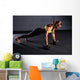 beautiful woman at the gym Wall Decal