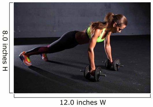 beautiful woman at the gym Wall Decal