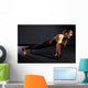 beautiful woman at the gym Wall Decal
