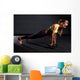 beautiful woman at the gym Wall Decal