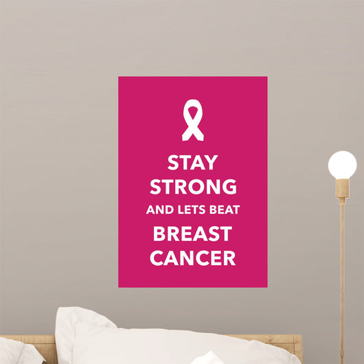 breast cancer poster Wall Decal