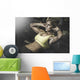 Young Fit Woman Exercising Wall Decal