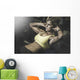 Young Fit Woman Exercising Wall Decal