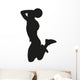 Basketball Player Dunk Silhouette Wall Decal