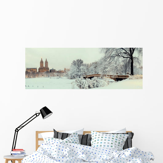 Central Park winter Wall Decal