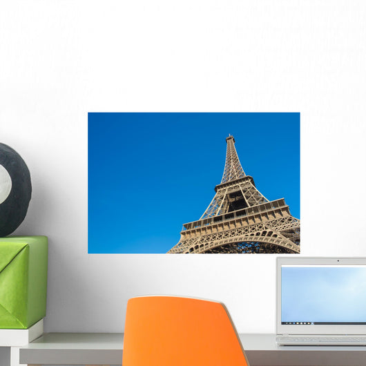 Sunny day at Eiffel Tower in Paris , France Wall Decal