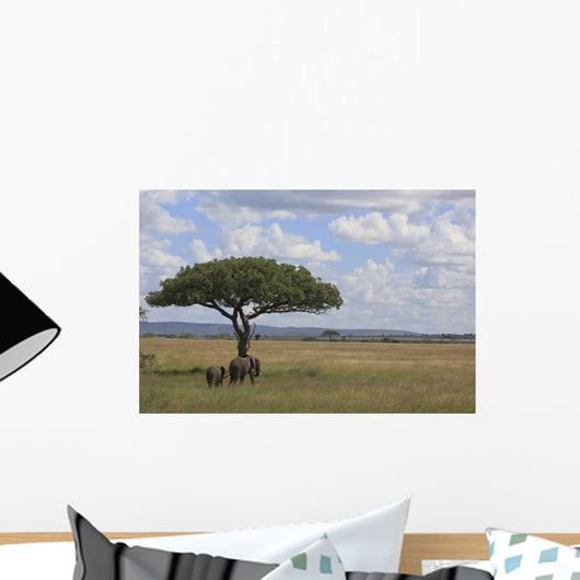 Elephant's in the serengeti Wall Decal
