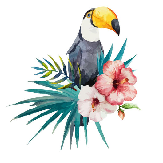 tropical jungle toucan Wall Decal