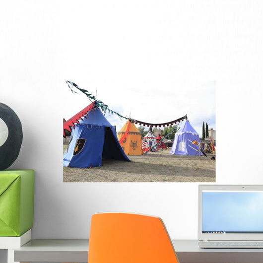 medieval military camp Wall Decal