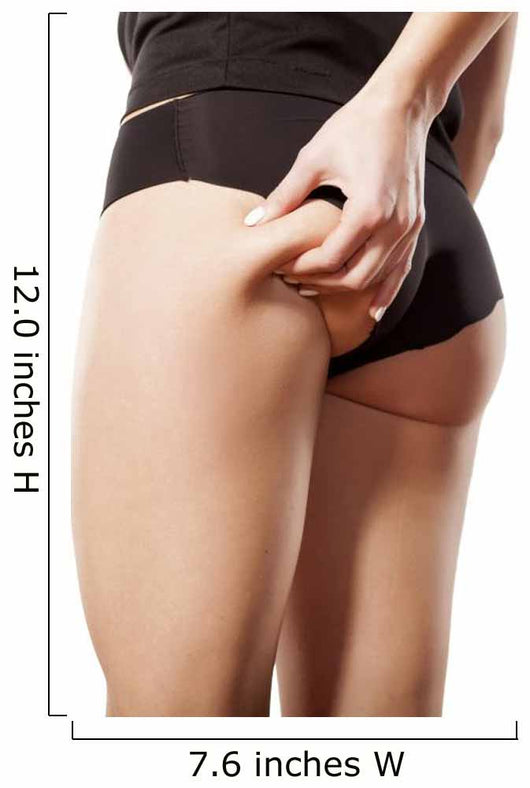 woman checking her bottom with pinching Wall Decal
