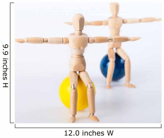 Balanced Wooden Men Wall Decal