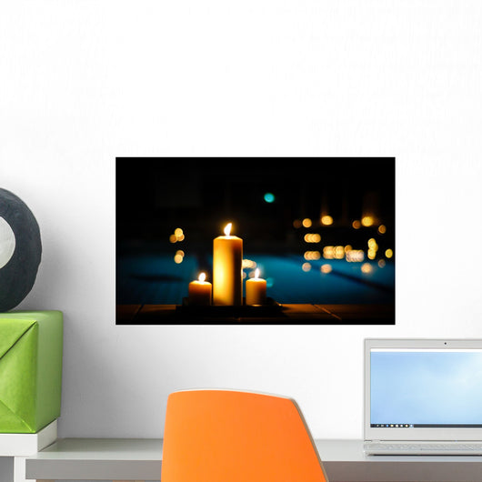 Candele in piscina Wall Decal