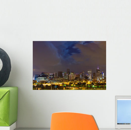 Denver Colorado Downtown Skyline Wall Decal