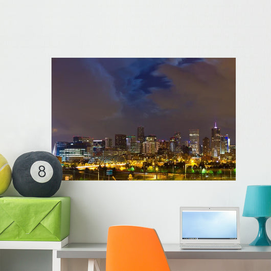 Denver Colorado Downtown Skyline Wall Decal