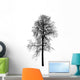 Leafless Birch Tree Silhouette Wall Decal