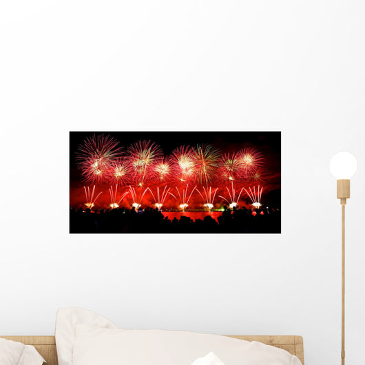 Fireworks on Australian day in Perth 2015 Wall Decal