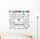 Coloring music theme Wall Decal