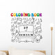 Coloring music theme Wall Decal