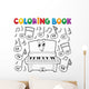 Coloring music theme Wall Decal